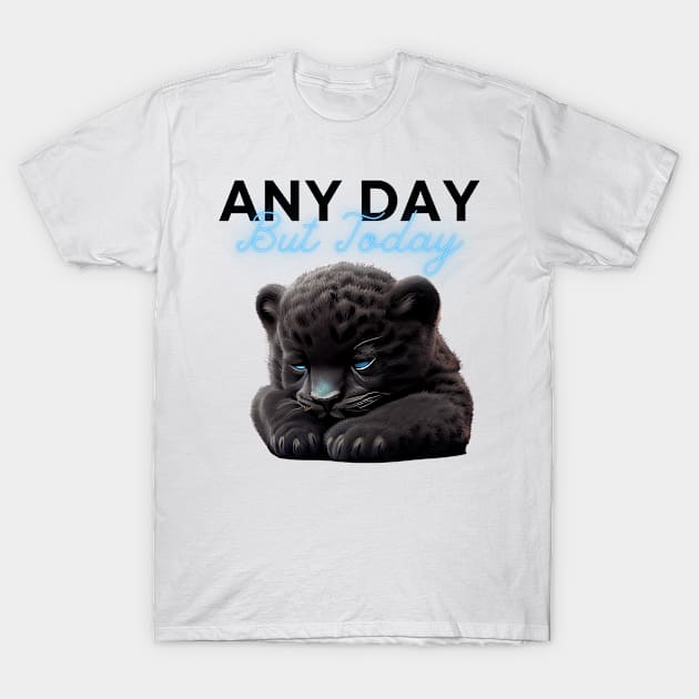 Any Day Cat T-Shirt by RATED-BLACK